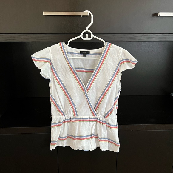 J Crew Striped Blouse - Picture 3 of 8